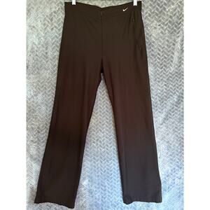 Women’s Nike DriFit Mid Rise Straight Leg Pants Front Zip M (8/10) 222496 Sporty